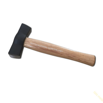 Spanish type stoning hammer with wooden handle