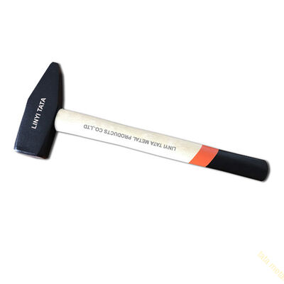 Machinist's hammer with wooden handle