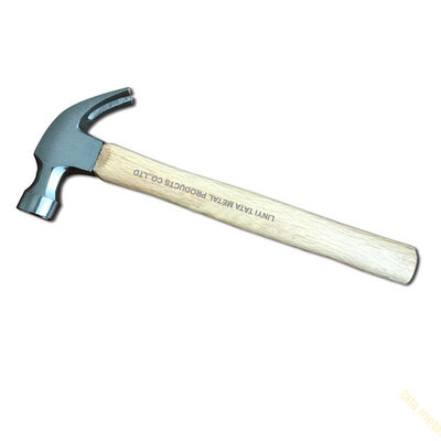 American type claw hammer with wooden handle