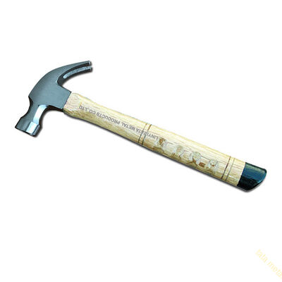 American type claw hammer with wooden handle