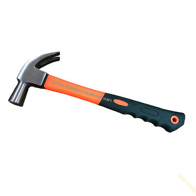 British type claw hammer with fiberglass handle