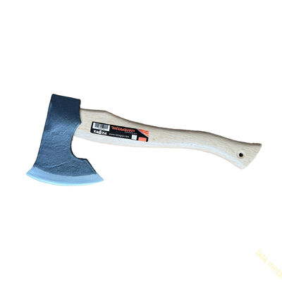 Axe with wooden handle