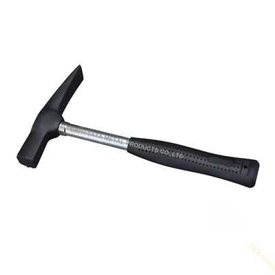 Mason's hammer with tubular steel handle