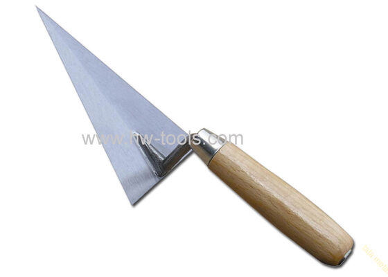 Bricker trowel with wooden handle