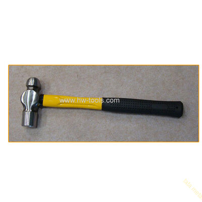 Ball pein hammer with fiberglass handle