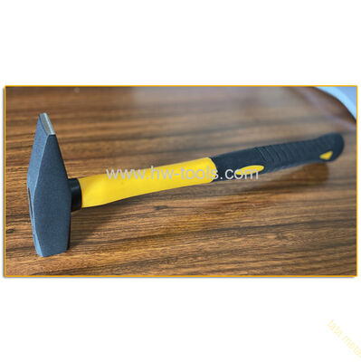 Machinist's hammer with fiberglass handle