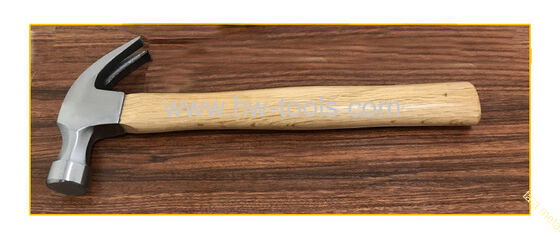 American type claw hammer with wooden handle