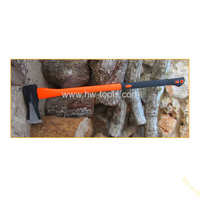 Chopping axe with fiberglass handle