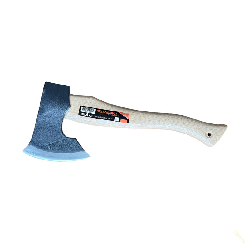 Axe with wooden handle