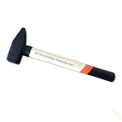 Forged steel Machinist's hammer with ring protect wooden handle