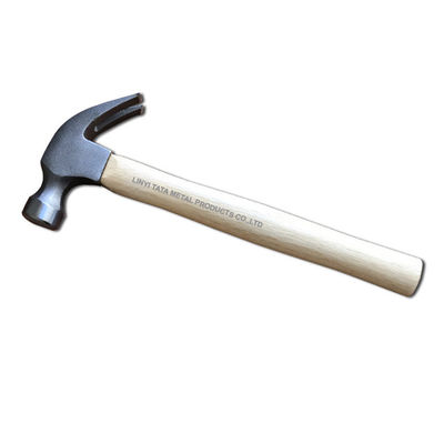 American type claw hammer with wooden handle