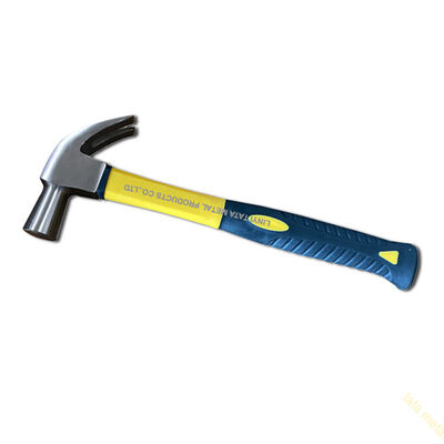 British type claw hammer with fiberglass handle