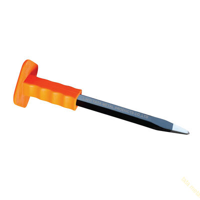 High Carbon Steel Cold Chisel with TPR Rubber Holder for Tough Chiseling Jobs