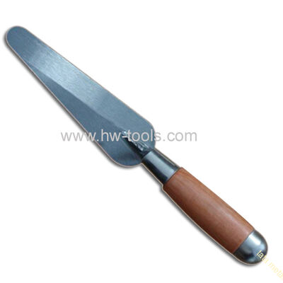 Carbon steel blade bricklaying trowel