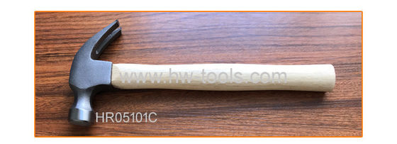 American type claw hammer with wooden handle