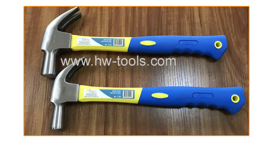 British type claw hammer with fiberglass handle