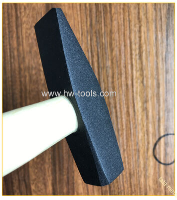 Machinist's hammer with steel forged hammer head wooden handle