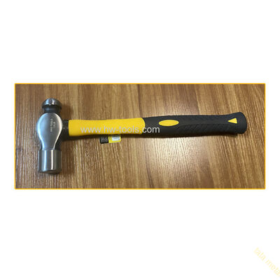 Ball peen hammer with fiberglass handle