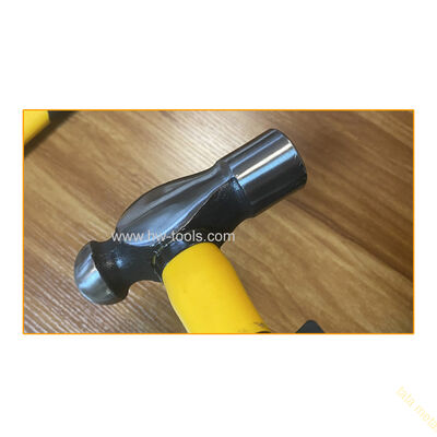 Ball peen hammer with fiberglass handle