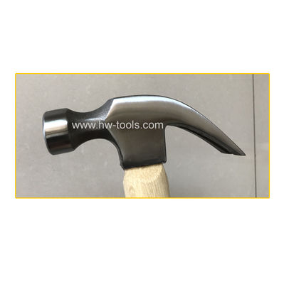 American type claw hammer with wooden handle