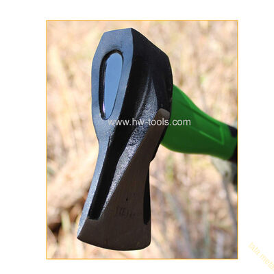 Chopping axe with fiberglass handle